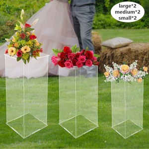Soporte <span class=keywords><strong>de</strong></span> Flores Separable <span class=keywords><strong>de</strong></span> Acrílico Transparente, Moderno, Duradero y <span class=keywords><strong>de</strong></span> Alta Calidad, Pedestal para Tartas, Decoración para Bodas, Exhibición <span class=keywords><strong>de</strong></span> Ramos, Decoración para Eventos Familiares - Product Image 2