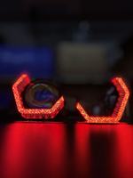 Vente flash Ampoules de voiture Angel Eye 3 pouces WRGB Trois couleurs Feux de jour Feux de jour 12V Adapté pour la modification des phares