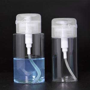 Bouteille plastique pet de 120ml, 150ml, 200ml, 300ml, pour <span class=keywords><strong>démaquillage</strong></span> de la peau, appareil pour enlever le vernis <span class=keywords><strong>à</strong></span> ongles, une pompe nettoyante, tonique, 1 pièce - Product Image 3