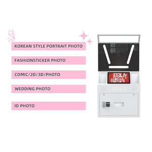 Tùy chỉnh đồng tiền hoạt động Selfie Photo Booth Shell tự động in Selfie Máy photobooth kiosk bao vây bán nóng - Product Image 4