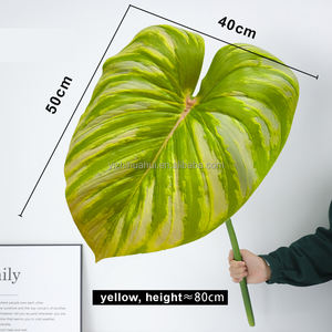 نباتات اصطناعية أوراق الشجر الاصطناعية ديكور الحديقة بو ورقة الفيلودندرون زخرفة المنزل الزهور العملاقة النباتات الاصطناعية - Product Image 4