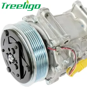 SD7C16 AC Compressor For Peugeot 307 308 807 607 406 Citroen C4 2000- 9800839580 9671216780 9651911480 9659875880 9656483580