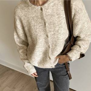 מותאם אישית סתיו חורף נשים רך מזדמנים סרוג קרדיגן בסגנון חדש סגנון חדש סוודר שרוול ארוך - Product Image 2