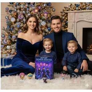 เคป็อปนักล่าปีศาจมา2025ใหม่ปฏิทินเทศกาลเปิดตัวใหม่กล่องปริศนาตกแต่งต้นคริสต์มาสของเล่นอะคริลิคสำหรับเด็ก - Product Image 5