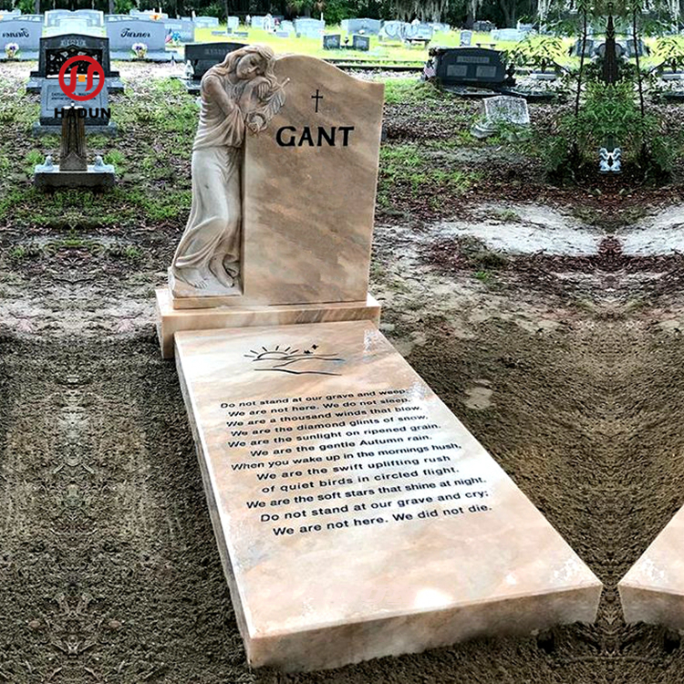 tombstone grave sand beige color