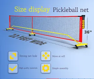 Tragbares Pickleballnetz 22 Fuß Hochverkauf Pickelball Paddelnetz-Set System Outdoor-Spiel