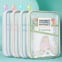Bolsa de Archivo Tipo L para Clasificación de Materias, para Almacenamiento de Exámenes de Estudiantes de Primaria, Clasificación por Submaterias