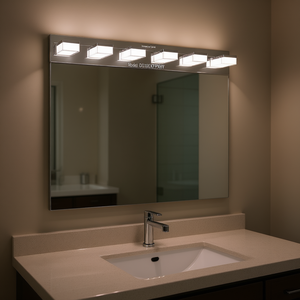 โคมไฟติดผนัง LED โครเมียม 6 ดวง รุ่นโมเดิร์น สำหรับห้องน้ำ โต๊ะเครื่องแป้ง รุ่น D0100XFPX6Y - Product Image 2