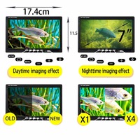 Caméra sous-marine de pêche avec écran HD de 7 pouces, caméra de pêche à vision nocturne pour la pêche à l'ancre et la pêche sur glace