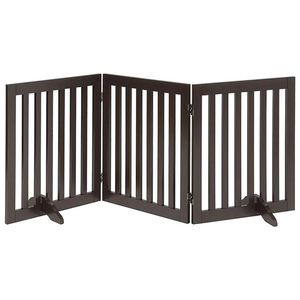 <span class=keywords><strong>Barrière</strong></span> de <span class=keywords><strong>sécurité</strong></span> pour animaux de compagnie en bois, moderne, autoportante, 24 pouces de hauteur, pour chats, chiens, oiseaux, pliable, extensible, utilisation intérieure, avec <span class=keywords><strong>barrière</strong></span> pour portes et escaliers - Product Image 1