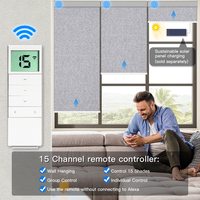 Motorisiertes Verdunkelungsrollo Smart Automatische Fernbedienung Hotel Fenster Cortinas Elektrische Jalousien für Dreiecksfenster