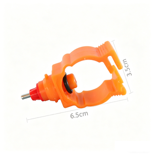 Abreuvoir automatique pour poulets avec coupelle anti-goutte, abreuvoir à tétine pour volailles de ferme, pour <span class=keywords><strong>tuyau</strong></span> <span class=keywords><strong>PVC</strong></span> de 1/2 pouce et 3/4 pouce, équipement de ligne d'eau pour volailles - Product Image 5