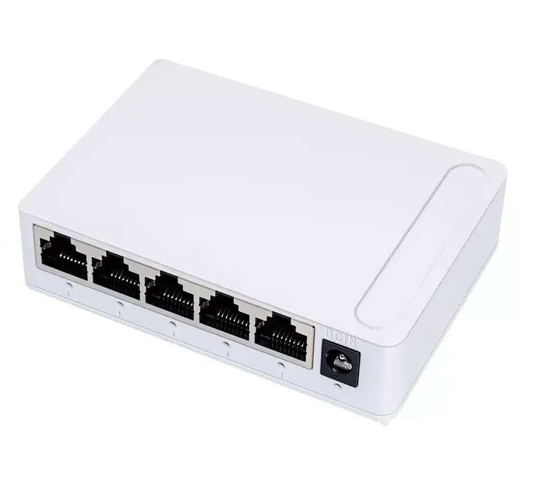 OEM 5 Port Saklar Jaringan 10/100Mbps, Saklar Jaringan Ethernet Tidak Dikelola Hub Rj45