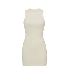 Fashion 2024 gaun ketat putih mini elegan gaun kasual wanita grosir a-line gaun pesta seksi mini