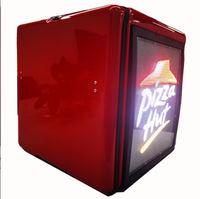 Boîte de livraison pour moto en fibre de verre FRP avec écran LED, système de chauffage, capacité de 115 L, sac à dos pour livraison de nourriture et de pizzas