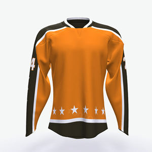 2025 nouveaux maillots de Hockey brodés en sergé personnalisés OEM équipe Sublimation uniforme de Hockey maillot de Hockey de redressement rapide - Product Image 1
