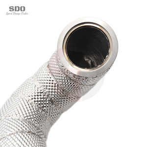 Tubo de Escape de Alto Rendimiento SDO SUS304 para VW <span class=keywords><strong>Golf</strong></span> <span class=keywords><strong>7</strong></span> <span class=keywords><strong>7</strong></span>.5 MK7 MK7.5 <span class=keywords><strong>GTI</strong></span> 2013-2020, Tubo Recto con Junta Flexible - Product Image 5