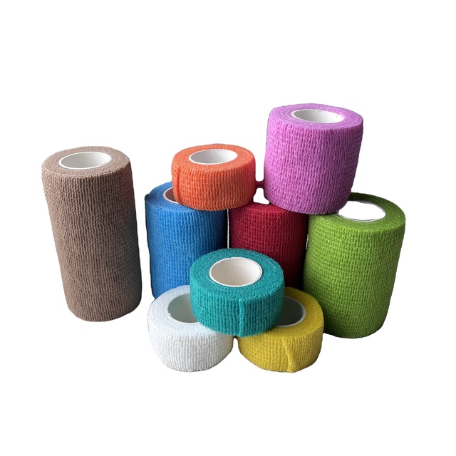 CE Certified Pro Cotton Stretch Grip Tape for Medical & Hockey Stick Breathable Waterproof Pressure Sensitive Tape