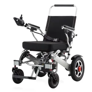 2024 Best Selling Disabled Care Portable Electric Wheelchair Foldable Lightweight Electric Folding Wheelchair