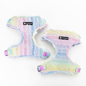 Conjunto de arnés de moda colorido vaquero Festival suave transpirable ajustable accesorio para mascotas Collar correa para fiestas caminar al aire libre - Product Image 2