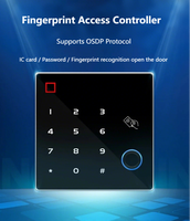 Leitor de Cartão RFID WG26/34 com Protocolo OSDP EV1 EV2 EV3, Teclado, Biometria e Impressão Digital, Controlador Autônomo para Controle de Acesso, à Prova d'Água