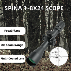 Mira Telescópica de Caza de Perfil Alto, Impermeable, con Retícula Verde Iluminada SFP de 1-8x24, para una Adquisición Rápida de Objetivos - Product Image 2