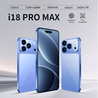 Nouveau Téléphone 2026 18 Pro Max Octa Core HD LTE Débloqué 5G Smartphone 16+1 To 7.3" OLED 120Hz Plus de 8000 mAh Android 15