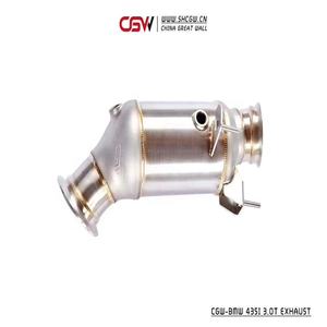 Knalpot Dual Exhaust Tips Sound Muffler dengan Kontrol Katup Gerak untuk BMW 435i N55 3.0T Full System Gaya M4 - Product Image 6