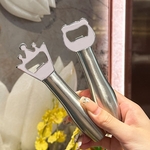 Stainless Steel Beer Bottle Opener Crown Shape Durable Multi Functional Household Beverage Opener - Product Image 1