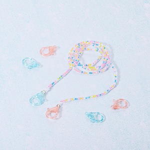 Fermoirs à ressort en acrylique colorés, 30 pièces, formes variées, pour la fabrication de bracelets, accessoires de bijouterie - Product Image 2