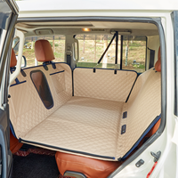 Housse de siège de voiture pour animaux de compagnie pliable et robuste en cuir anti-griffures pour chat, avec plateau rigide en PP, pour chien, avec extension de siège à fond rigide