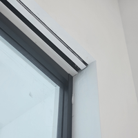 Porte coulissante extérieure et intérieure étanche pour patios, chambres, hôpitaux, insonorisée, double vitrage, verre trempé, aluminium fin