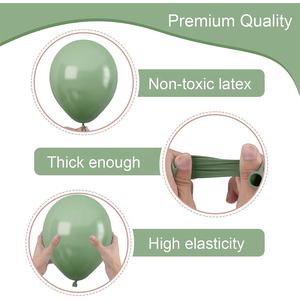 Décoration de fête d'anniversaire, ballons rétro en violet clair, <span class=keywords><strong>bleu</strong></span> brume, <span class=keywords><strong>bleu</strong></span> gris, blanc sable, beige chair, rose bois, avocat, Globos - Product Image 4