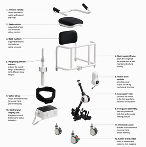 Exosquelette robotique certifié CE pour la rééducation des membres inférieurs, dispositif robotique pour l'entraînement à la marche en cas d'hémiplégie et de paraplégie. - Product Image 4