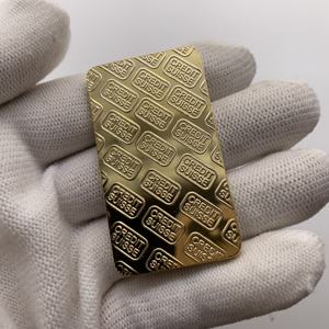 Un'oncia di lingotti Souvenir in oro pregiato barra Non magnetica in lega di zinco placcato in oro per articoli vari domestici - Product Image 5