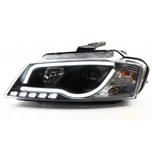 Ensemble de phares JSL pour <span class=keywords><strong>Audi</strong></span> <span class=keywords><strong>A3</strong></span> modèle 08-12, lumière LED modifiée, guide de lumière diurne, lentille bi-xénon, phare xénon - Product Image 4