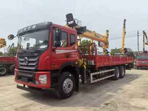<span class=keywords><strong>Grue</strong></span> à flèche de 5 sections Dongfeng 6x4 12 tonnes montée sur camion, approvisionnement direct usine pour le levage de structures en acier - Product Image 3