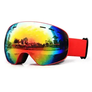 Fabrik Großhandel Doppels ch ichten Anti-Fog Ski brille Schnee Snowboard Brille Schneemobil Brille Ski brille