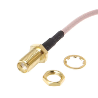 Câble coaxial Wavelink RG316 15 cm SMA femelle vers double connecteur CRC9 TS9, adaptateur RF pour antenne de routeur, communication OEM