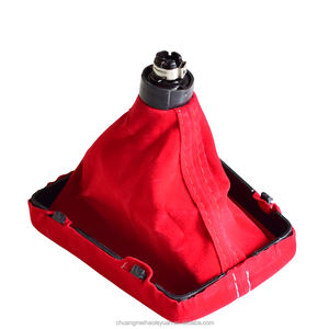 Poignée de levier de vitesses en cuir suédé pour voiture à 5 ou 6 vitesses, housse de protection pour <span class=keywords><strong>Audi</strong></span> A3 <span class=keywords><strong>S3</strong></span> 8V S-line 2014-2020 - Product Image 4