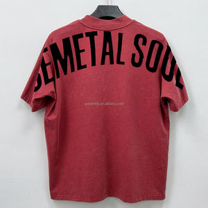 เสื้อผ้าฝ้ายคุณภาพสูงสำหรับฤดูใบไม้ผลิเสื้อยืดโอเวอร์ไซส์พิมพ์ลายกราฟิก - Product Image 4