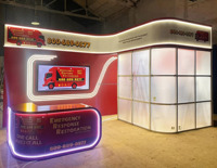 Stand d'exposition premium Seg Lightbox, stand modulaire pour exposition commerciale avec cadre à montage rapide, stand d'exposition avec écran LED pour salons professionnels