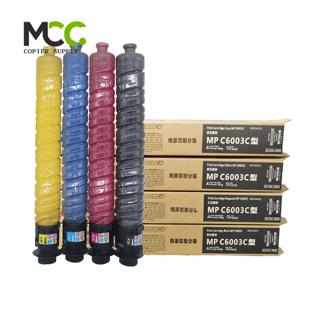 Toner Cartridge Kit for Ricoh Aficio MPC3503 MPC4503 C5503 C6003 C3003 C3503 Toner Cartridge 450g Black 360g Cyan Yellow Magenta