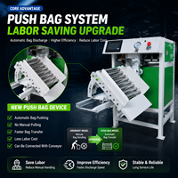 Machine de remplissage et d'emballage semi-automatique multifonctionnelle à valve à impulsion avec poussoir de sac pour aliments, pâte, sable (plastique)