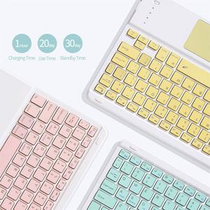 Ensemble clavier et souris sans fil USB BT mini ultra-plat, style divisé, nouveau pour iPad, Samsung, Lenovo Tablet PCs - Product Image 2