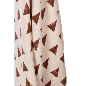 Decorativo blanco y marrón Manta con borlas de textura casa decoración tiro en el precio al por mayor hecho a mano boho Manta - Product Image 2