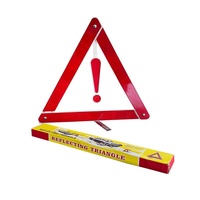 Triangle de signalisation réfléchissant de sécurité routière HCSP avec point d'exclamation