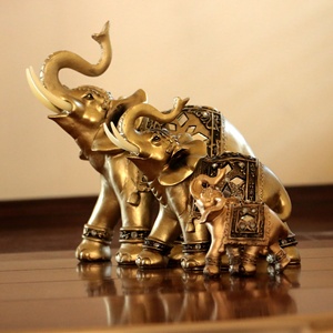 Creativo vendita calda resina elefante statua ufficio ornamenti da tavola artigianato articoli da regalo ingresso soggiorno sculture decorazioni per la casa - Product Image 3