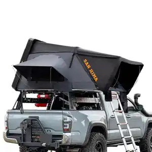 SAN HIMA ABS Hard Shell Roof Top Tent 4 Person Car Rooftop Tent For 4x4 Offroad Camping