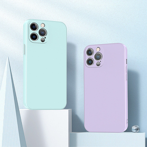 Custodia protettiva morbida quadrata antiurto in Silicone liquido <span class=keywords><strong>per</strong></span> telefono <span class=keywords><strong>per</strong></span> <span class=keywords><strong>Apple</strong></span> <span class=keywords><strong>Iphone</strong></span> <span class=keywords><strong>11</strong></span> 12 13 14 15 Pro Max - Product Image 3